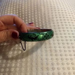 Beautiful green and black bracelet.